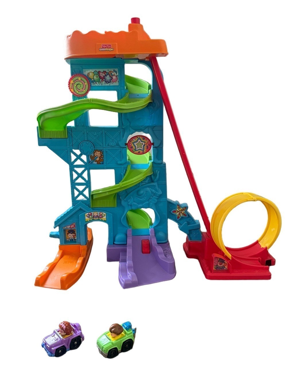 Fisher-Price Little People Wheelies Loops 'n Swoops Amusement Park Playset